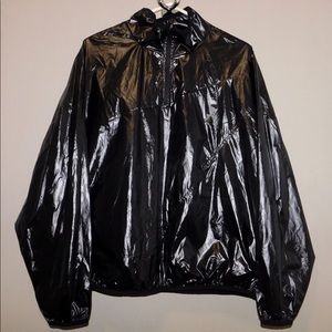 Joy Lab Black Jacket Athletic Running Rain Coat Nylon - Size XL